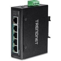 SWITCH 5-PORT INDUSTRIAL FAST ETHERNET POE+ DIN-RAIL