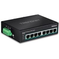 SWITCH 8-PORT INDUSTRIAL FAST ETHERNET POE+ DIN-RAIL