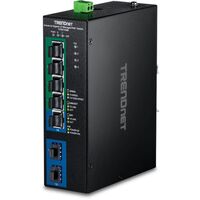 SWITCH 7-PORT INDUSTRIAL GIGABIT L2 MANAGED POEPlus DIN-RAIL SWITCH 24 - 57V