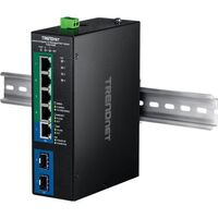 SWITCH 7-PORT INDUSTRIAL GIGABIT L2 MANAGED POEPlus DIN-RAIL SWITCH 24 - 57V
