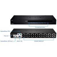 KVM SWITCH 16-PORT USB/PS2 RACK MOUNT