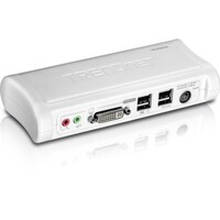 KVM SWITCH KIT 2-PORT DVI/USB W/ AUDIO (INCLUDES 2X KVM CABLES)