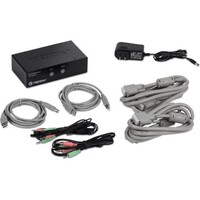 KVM SWITCH KIT 2-PORT DVI