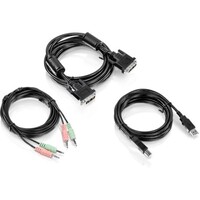 KIT 10 FT. DVI-I + USB + AUDIO KVM CABLE KIT FOR TK232DV