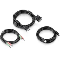 KIT 15 FT. DVI-I + USB + AUDIO KVM CABLE KIT FOR TK232DV