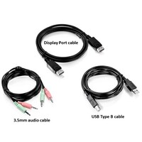 KIT 6 FT. DISPLAYPORT + USB + AUDIO KVM CABLE KIT