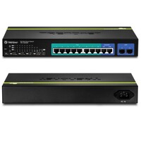 SWITCH 10-PORT GIGABIT WEB SMART POE+  /W 2 SHARED MINI-GBIC SLOTS (8 POE+/ 2 SFP)