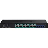 SWITCH 28-PORT GIGABIT WEB SMART POE+ SWITCH WITH 10G SFP+ SLOTS