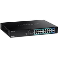 SWITCH 18-PORT GIGABIT (16)POE+ (2) SFT GIGABIT  (240W BUDGET)