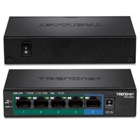 SWITCH 5-PORT GIGABIT (4)POE+ (1) GIGABIT  SWITCH (32W)