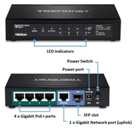 SWITCH 6-PORT GIGABIT POE+