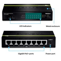 SWITCH 8-PORT GIGABIT GREENNET POE+