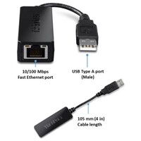 ADAPTER USB 2.0 TO 10/100 MBPS ETHERNET