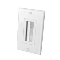 WALL PLATE DOUBLE GANG CABLE