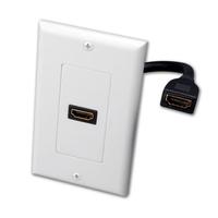 WALL PLATE SINGLE HDMI PIGTAIL