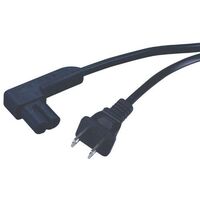POWER CORD RIGHT ANGLE - 2 PRONG 6FT