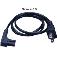 POWER CORD RIGHT ANGLE - 2 PRONG 12FT