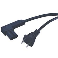 POWER CORD RIGHT ANGLE - 2 PRONG 1.5FT