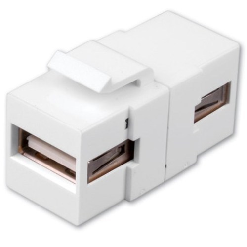 CONNECTOR USB-A KEYSTONE INSERT WHITE