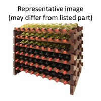 WINE RACK 108 BOTTLES, DOUBLE MODULAR, STAINED