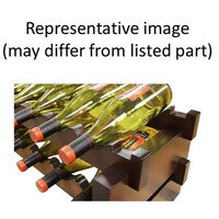 WINE RACK 12 BOTTLES, 2 X 6 BOTTLE MODULAR, STAINED