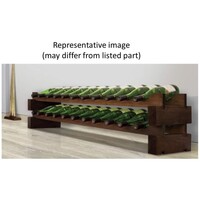 WINE RACK 22 BOTTLES, 2 X 11 BOTTLE MODULAR, STAINED