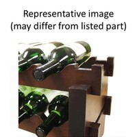 WINE RACK 24 BOTTLES, 2 X 12 BOTTLE MODULAR, STAINED