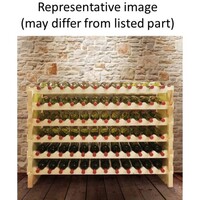 WINE RACK 72 BOTTLES, 6 X 12 BOTTLE MODULAR, NATURAL