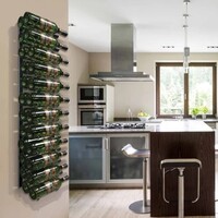 WINE RACK 24 BOTTLES EPIC METAL, BLACK