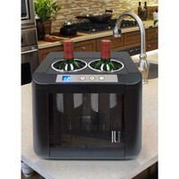 WINE COOLER 2 BOTTLES OPEN BLACK IL ROMANZO