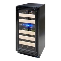 WINE COOLER 15" 28 BOTTLES PANEL-READY DUAL-ZONE