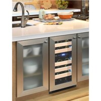 WINE COOLER 18" 32 BOTTLES PANEL-READY DUAL-ZONE