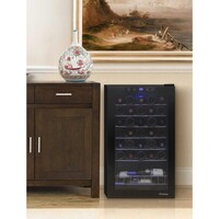 WINE COOLER 34 BOTTLE BLACK TOUCHSCREEN BUTLER SERIES