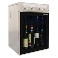 WINE DISPENSER 4 BOTTLES STAINLESS WITH 2 GAS CYLINDERS