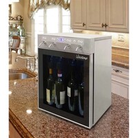 WINE DISPENSER 4 BOTTLES STAINLESS WITH 2 GAS CYLINDERS