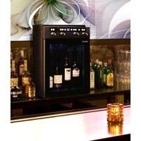 WINE DISPENSER 4 BOTTLES BLACK WITH 2 GAS CYLINDERS