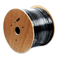 WIRE CAT5E OUTDOOR BLACK DIRECT BURIAL 1000' SPOOL