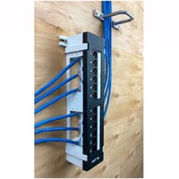 PATCH PANEL CAT6 110?TYPE 12?PORT WALL MOUNT T568A/B
