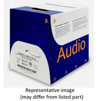 WIRE AUDIO 16/2 RISER CRM BLACK 500' REELX PULL BOX