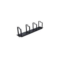 CABLE MANAGEMENT METAL FOUR RINGS HORIZONTAL CABLE MANAGER, SINGLE SIDED, 2U