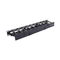 CABLE MANAGEMENT HORIZONTAL HIGH DENSITY, SINGLE-SIDED CABLE MANAGER, DUAL HINGE, 1U