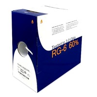 COAX RG6 DUAL SHIELD RISER CMR WHITE 1000' REELX PULL BOX