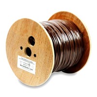 WIRE THERMOSTAT 18/4 SOLID BROWN 500' SPOOL