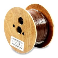 WIRE THERMOSTAT 20/2 SOLID BROWN 500' SPOOL