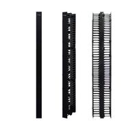CABLE MANAGEMENT DOUBLE-SIDED VERTICAL CABLE MANAGER, 4" X 12" 78", W/ DUAL HINGED COVERS