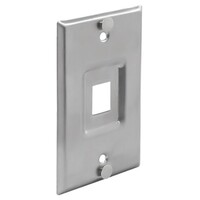 WALL PLATE TELEPHONE 1?PORT SINGLE GANG STAINLESS STEEL