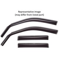 WINDOW SIDE DEFLECTORS FRONT PAIR FORD TRUCK