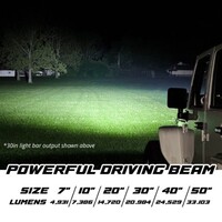 LIGHT BAR XKMAX 10IN LED LIGHT BAR WITH RGBW ADDRESSABLE DRL BLUETOOTH APP CONTROL