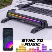 LIGHT BAR XKMAX 30IN LED LIGHT BAR WITH RGBW ADDRESSABLE DRL BLUETOOTH APP CONTROL