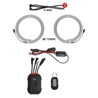 KIT 2X80IN XKMAX RGB ADDRESSABLE FLEXIBLE BODY PANEL GAP STRIP APP CONTROL KIT